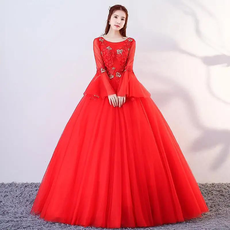 Вырез лодочкой Vestidos De 15 Anos Quinceanera платье сексуальная девушка платье праздничное с бисером с открытыми плечами сладкий 16 платья Элегантное Платье Vestidos De Festa - Color: Red