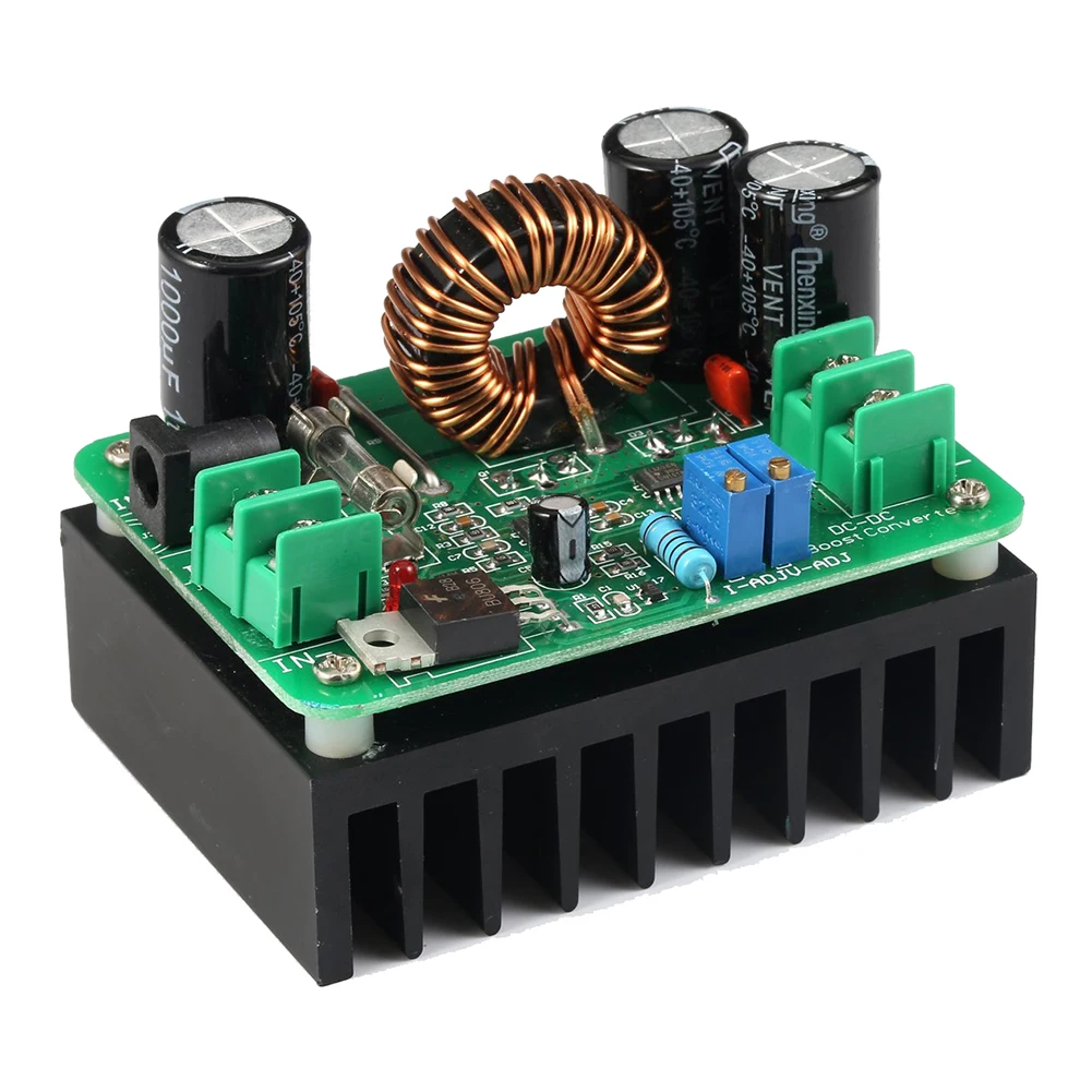 Skup DC DC Boost Converter 10 60V do 12 80V Step up Regulator napięcia 600W automatyczny zasilacz transformator regulowane wyjście Volt Contr