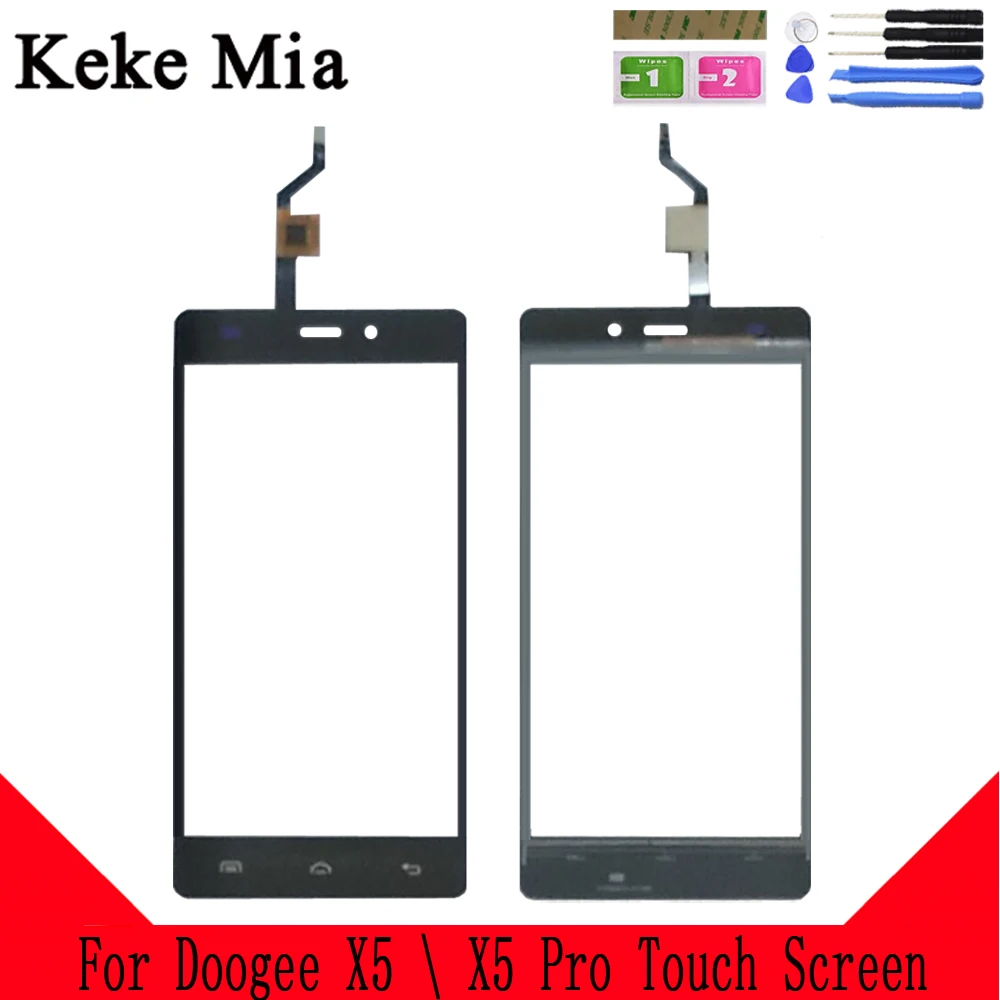 Keke Миа 5,0 Для Doogee X5 сенсорный экран дигитайзер для Doogee X5 Pro Сенсорная панель Сенсорный экран сенсор Переднее стекло клейкая