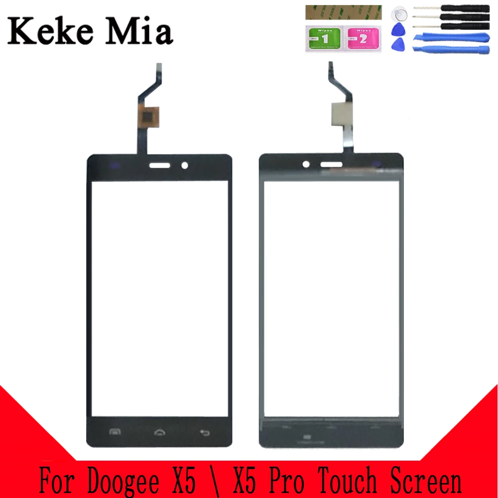 

Keke Mia 5.0 For Doogee X5 Touch Screen Digitizer For Doogee X5 Pro Touch Panel Touchscreen Sensor Front Glass Free Adhesive