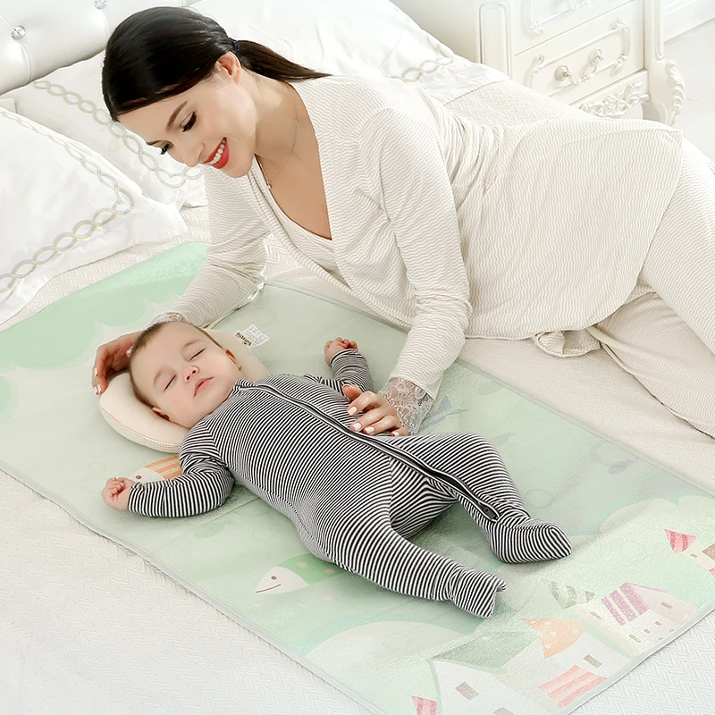 SUNVENO/простыня для новорожденных; летняя дышащая простыня; классный шелк; детское постельное белье с подушкой; детская простыня; 120x60 см