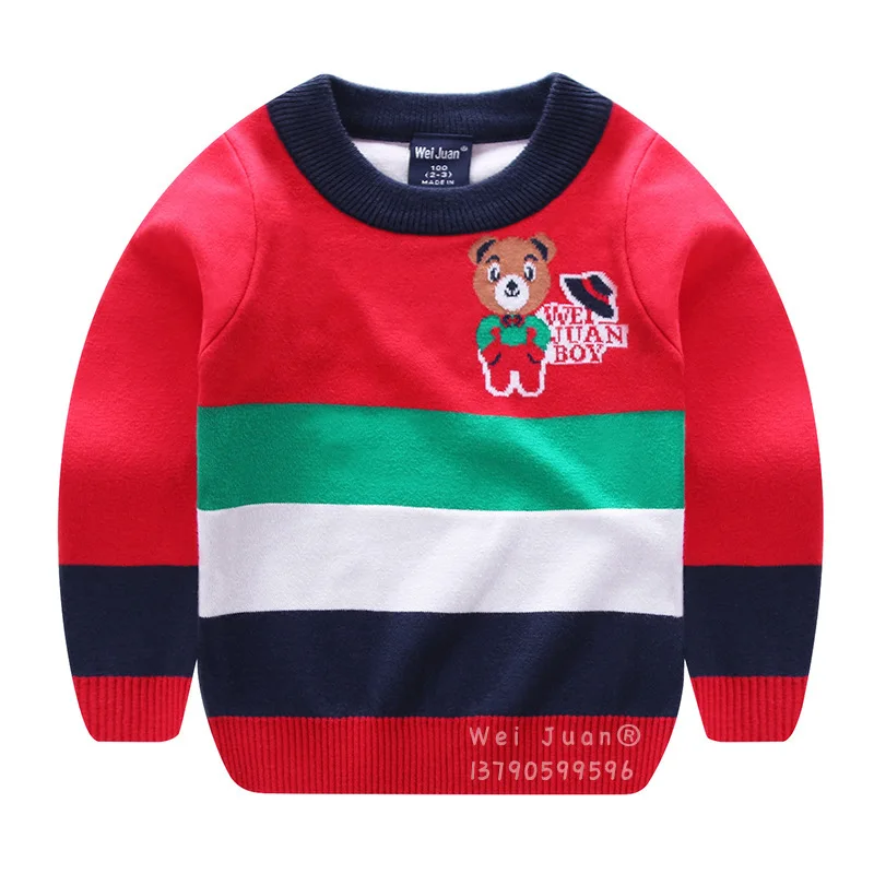 2018 Autumn Brand Baby Boy Sweater Knitted Pullover Autumn Winter Kids