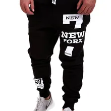 Для мужчин печати джоггеры Повседневное хлопок Брюки для девочек Мотобрюки дно Средства ухода за кожей спортивный костюм Jogger Для мужчин S Треники бегун Брюки для девочек для мужчин