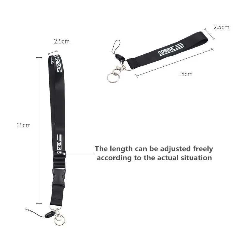   2 Color lanyard Neck Strap & Hand Wrist Border lanyard strap Set For DJI OSMO Action Gopro Sports camera Accessories (3)