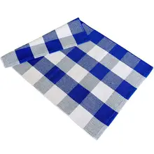 Хлопковые клетчатые коврики, 23,6 дюймов X 35,4 дюймов, клетчатый уличный коврик, открытый плед коврик для кухни/ванной комнаты/прачечной/спальни