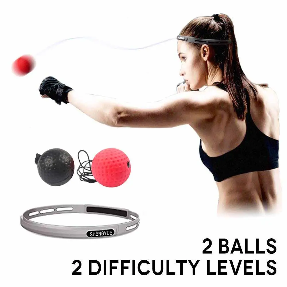 2 Difficulty Level Boxing Ball Head-mounted Speed Ball ReactionBoxing Reflex Ball For Coordination Ability Training Decompress 2 Difficulty Level Boxing Ball Head-mounted Speed Ball ReactionBoxing Reflex Ball For Coordination Ability Training Decompress