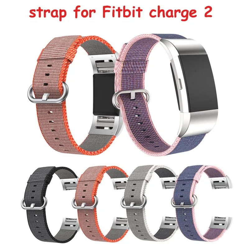 Новые нейлоновый ремешок Цвет Integrated тканые спорт ремешок для Fitbit заряд 2 Смарт-часы заменить часы ремешок для Fitbit Браслет