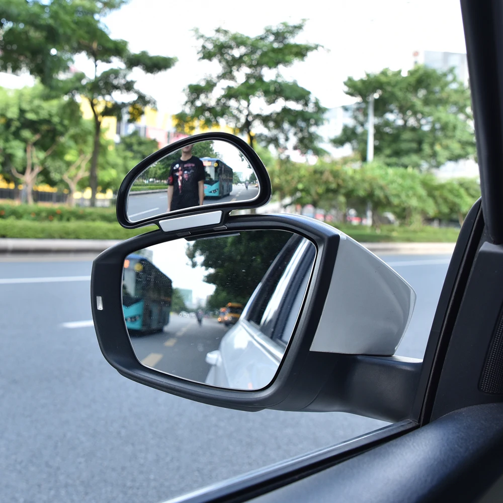 1 pair Original 360 adjustable degree Wide Angle Side Rear Mirrors blind spot Snap way for parking Auxiliary mirror High quality