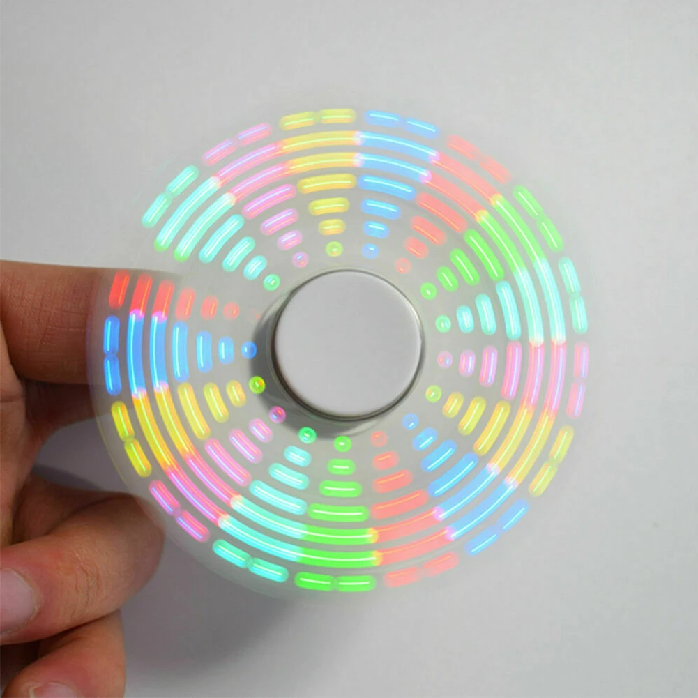 

Hand Spinner Durable Interesting RGB Handheld Acrylic DIY Rotation Led SMD Learning Kit Small POV Round Triangle