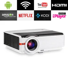 CAIWEI LCD HD 1080P LED Home Projector Watching Movie Video Game Large Projection Family TV Theater Beamer with HDMI VGA USB