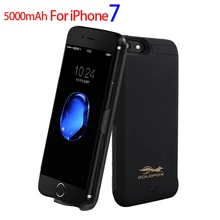 Высокая емкость 5000 мАч Внешний аккумулятор зарядное устройство чехол для телефона внешний аккумулятор ультра тонкий чехол для iPhone 7 резервный аккумулятор чехол 4,7''