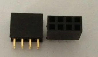 

Free shipping 2.54MM Female Dual Row 2 * 4P 8P double pin female
