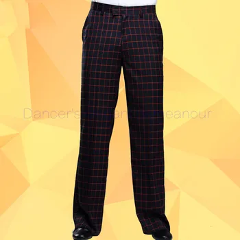 

Men's latin dance costume men's spandex lattices latin dance trousers men's Rumba / Samba / Tango Cha Cha / Jazz Dance wear