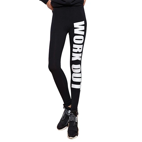 

Hot Women Work Out Letter Pants High Waist Cropped Leggings Fitness Trouser 6H6A 7FWW