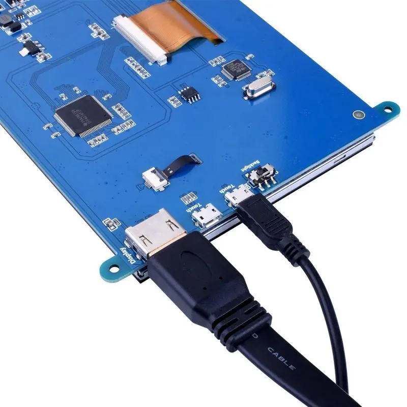 7 дюймовый сенсорный TFT ЖК дисплей модуль HDMI 800x480 для Raspberry Pi 3 2 Model B и RPi 1 + A BB Черный