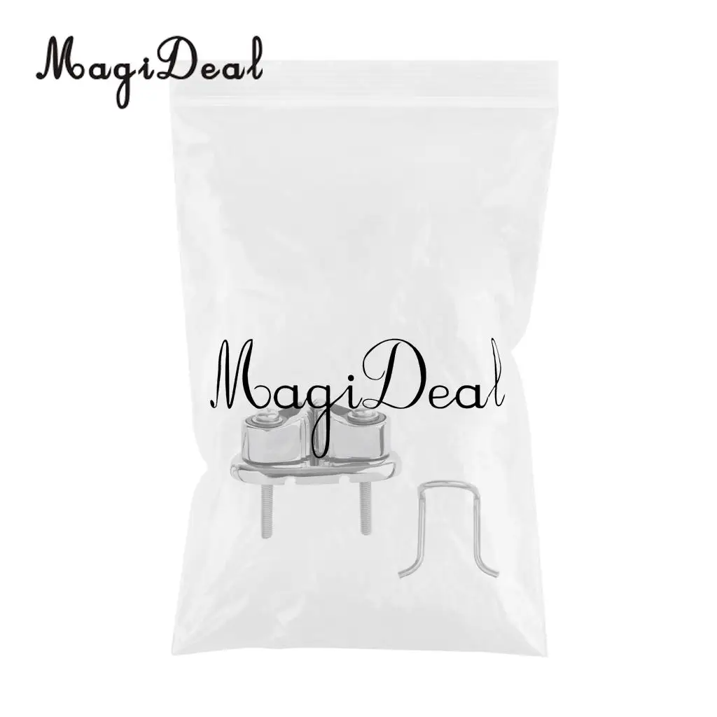 MagiDeal Professional Boat Cam Cleat With Wire Fairlead - 316 Stainless Steel for Marine Boat Kayak Canoe Dinghy Acce 65 x 34mm