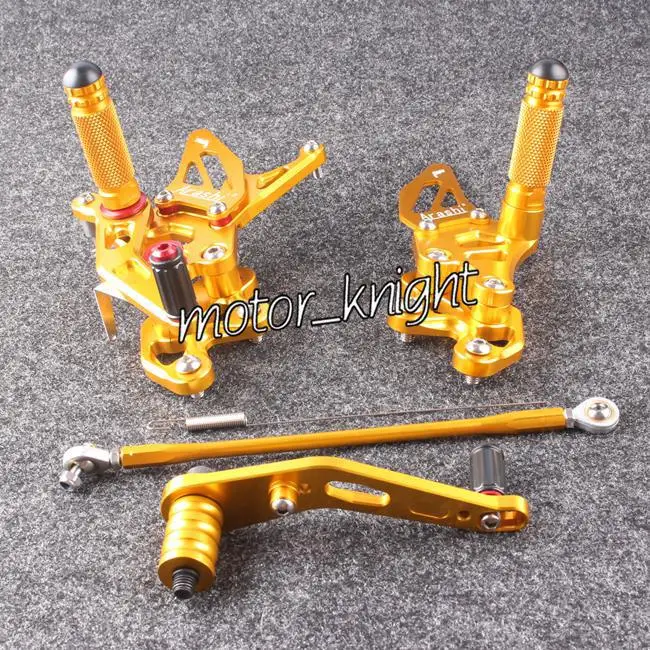 Adjustable Rear Sets Foot Pegs Motorcycle For GSXR 600 GSXR750 2008 2010Foot Rests AliExpress