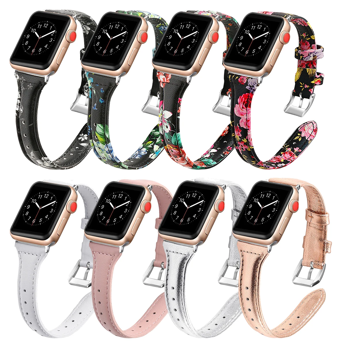 Кожаный ремешок для apple watch band iwatch 42 мм 38 44 40 Тонкий Браслет 4 3 2 аксессуары |