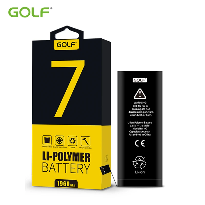 GOLF 1960 мАч новый оригинальный аккумулятор для iPhone 7 Сменные батареи iPhone7 телефона +