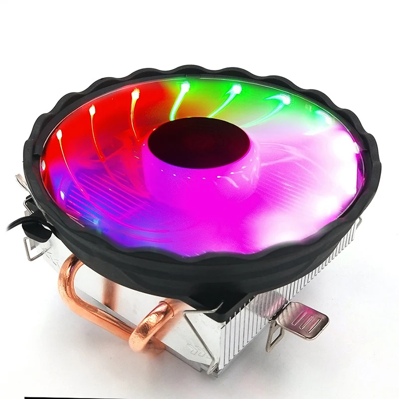 Cpu Cooler 4pin RGB охлаждающий бесшумный вентилятор двойной Медный трубчатый Радиатор