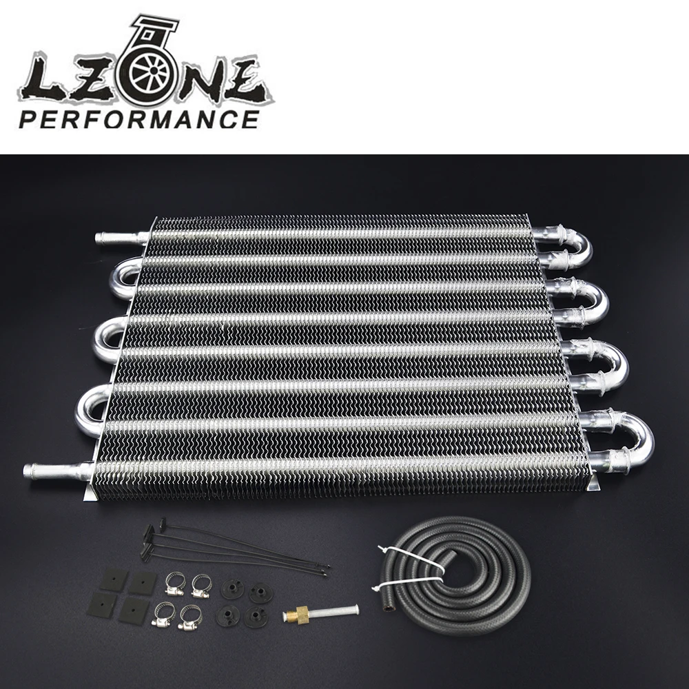 

LZONE - UNIVERSAL 304.8X254X19.05 ALUMINUM REMOTE TRANSMISSION OIL COOLER KIT /AUTO-MANUAL RADIATOR CONVERTER JR7431