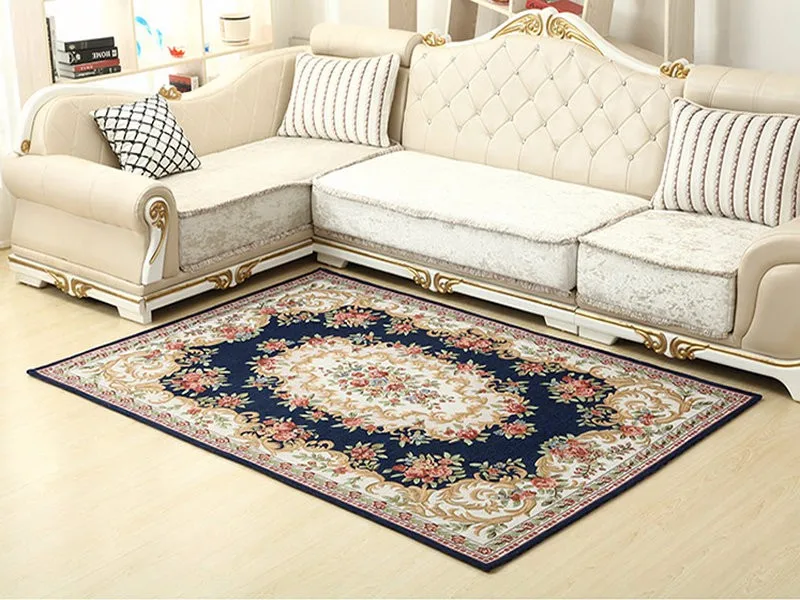 200*290 см, европейский стиль, ковры для дома/Коврики для гостиной, чайный столик, спальня, кровать, коврик, напольный коврик - Цвет: Blue
