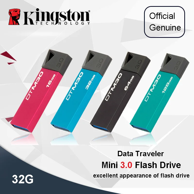 Kingston dtm30 mini metal usb flash drive 3 0 pen drives 32gb memory
