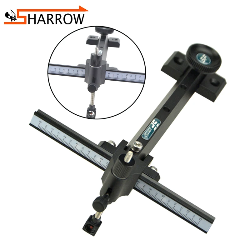 Billige 1 pc Recurve Bogen Anblick Aluminium Legierung Anblick zu Erhöhen Schießen Genauigkeit Rechts Hand Jagd Schießen Bogenschießen Mit Dem Ziel Zubehör