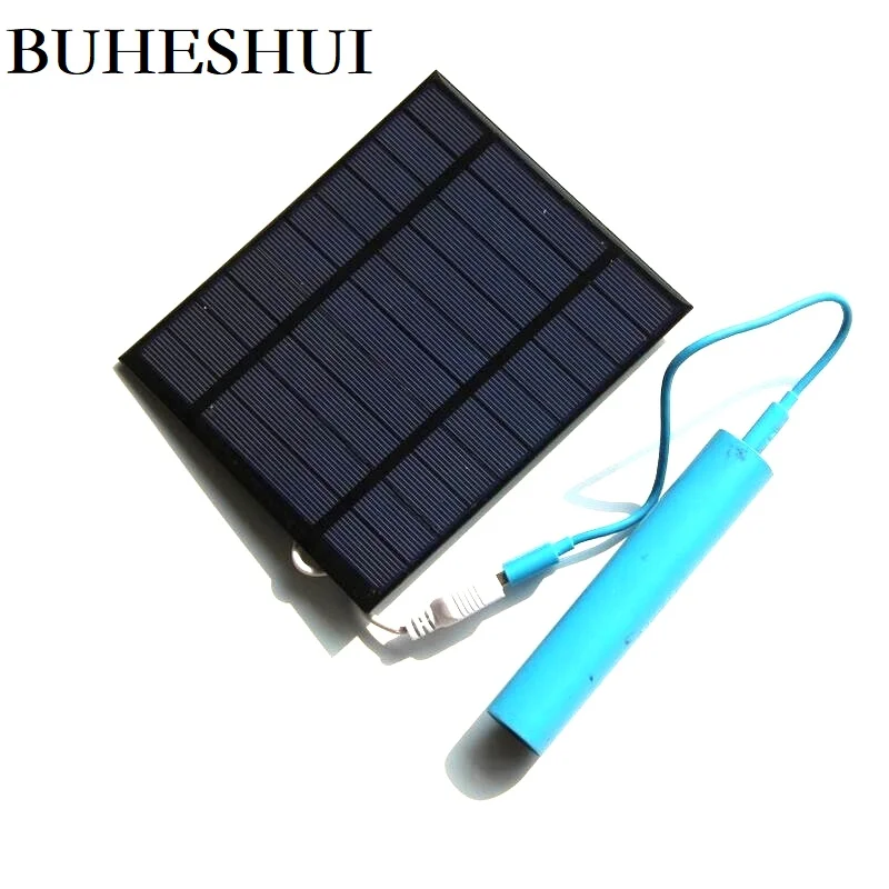 Policristalino do Painel Sistema de Bateria Solar para 3.7 Buheshui Carregador w 5 Solar 130*150 mm 10 Pcs Frete Grátis v Luz 2.5