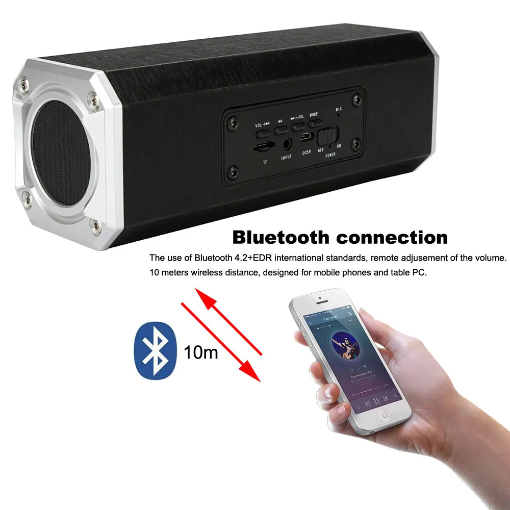 

HIPERDEAL HIFI Fashion Wireless Bluetooth Speaker Built-in Microphone Portable Accessories For Phone Pad Music Player MAY29