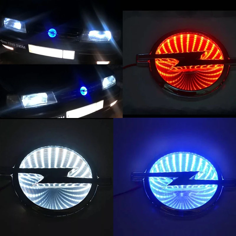 3dロゴ付きの車の照明 エンブレム133x101mm 車のロゴ 白 赤 青 Dc 12v Logo Car Light Car Lightlogo Car Led Aliexpress