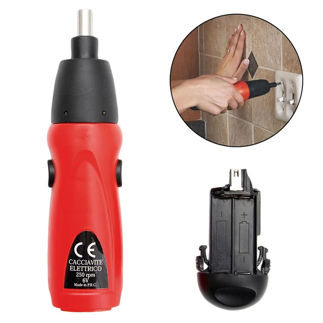 Electrics Screwdriver 6V Battery Operated Cordless Screwdriver Drill Tool Better 1 set 2017