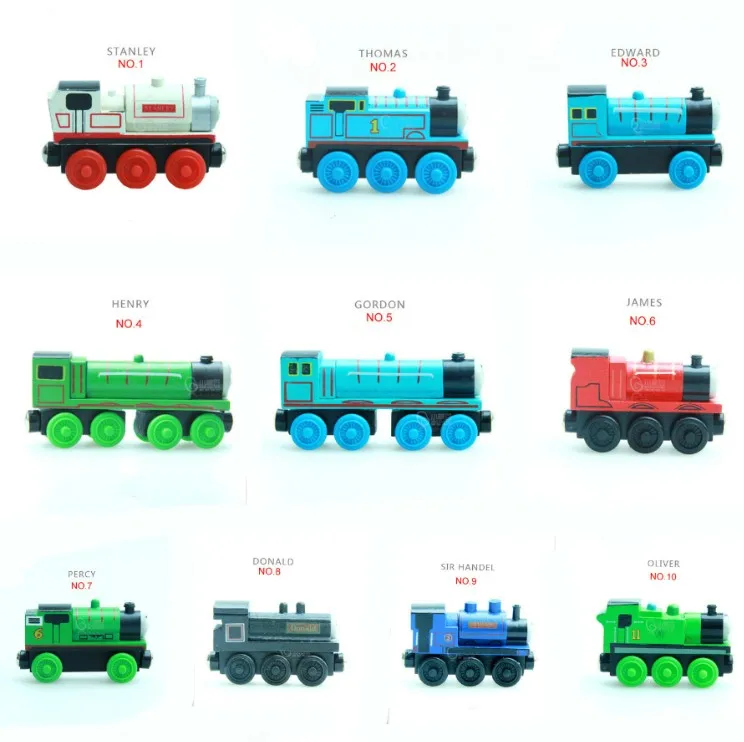 Деревянный поезд магнитные игрушечные поезда Танк двигатель Trackmaster игрушка для детей маленький автомобиль Рождественский подарок