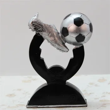 

Creativity Gold Football Figurines Great Resin Furnishing Crafts Home Table Football Style Decoration miniature Ornament Craft