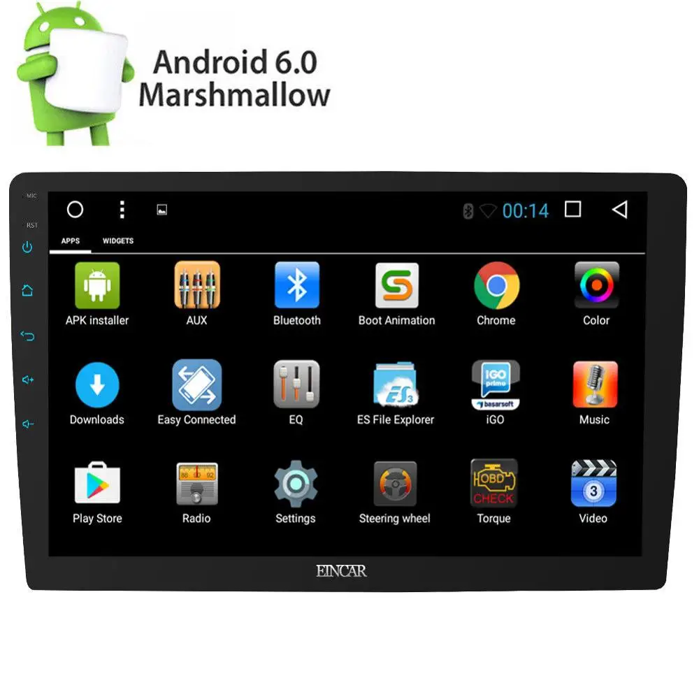 Excellent Android 6.0 2GB Double Din 10.1" HD Car GPS Navi Stereo In Dash No DVD Player uad-core Capacitive Car Stereo Video Player Radio 2