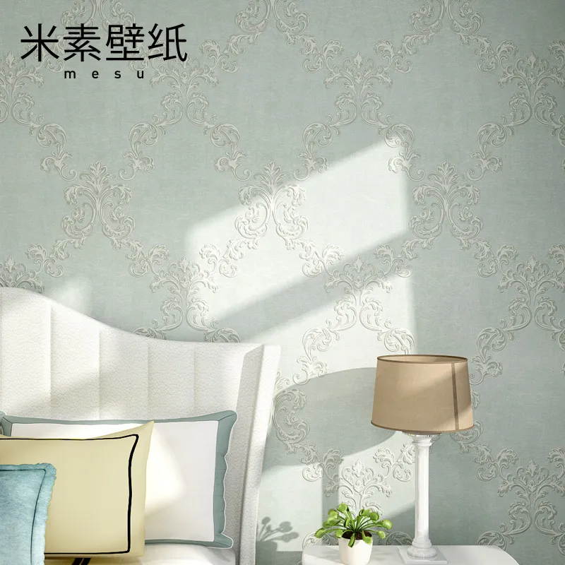 

2016 Real Photo Wallpaper Papier Peint M - European Bedroom Wallpaper Wall Paper Background Silk Non-woven Luxury Jane Mousika