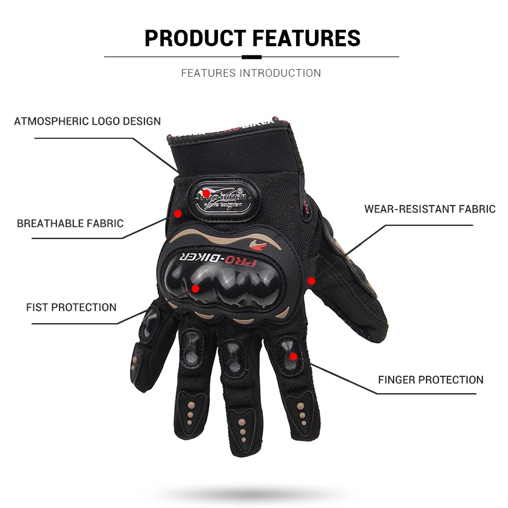 Перчатки для мотокросса PRO BIKER мужские перчатки езды на мотоцикле Guantes M XXL|motorcycle