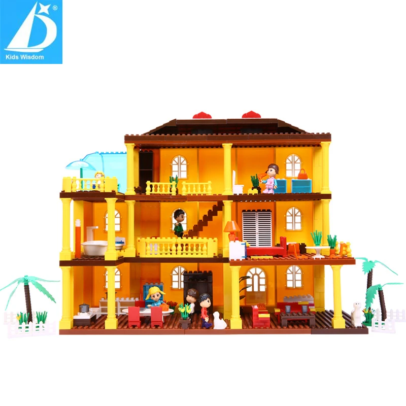 

2017 Kids Wisdom Girl Assemblage Blocks Toys For Children Home Serises Building Blocks Model Gifts For Girls