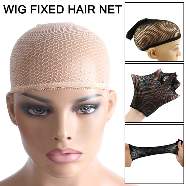 

Elastic Wig Cap Top Hair Wigs Fishnet Liner Weaving Mesh Stocking Net for Women Men Hot Mdf