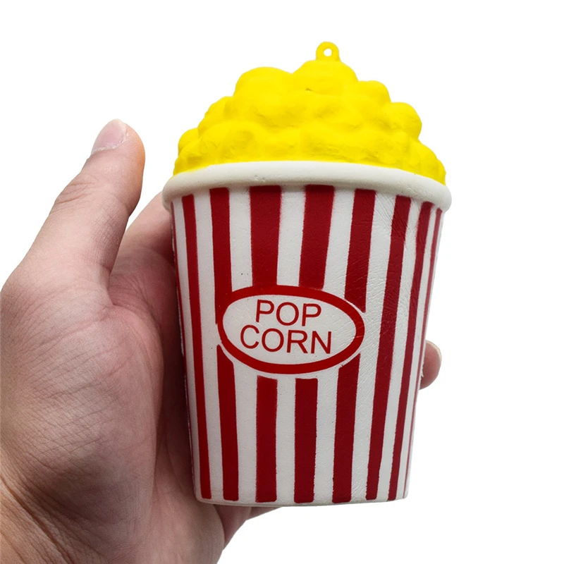 

Yellow Squeeze Popcorn Cup Squishy Slow Rising Decompression Easter Phone Strap Toy To Release Stress Anxiety Drop Shipping 20#