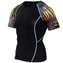 Running Shirt Men Compression Tights Fitness Tank Top MMA Rashgard Anime 3D T Shirt Wolf Skull Short Sleeve T Shirt Men Gym Wear Running Shirt Men Compression Tights Fitness Tank Top MMA Rashgard Anime 3D T Shirt Wolf Skull Short Sleeve T Shirt Men Gym Wear