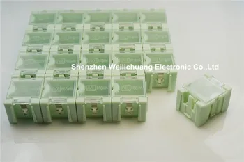 

9pcs DIY SMD SMT Electronic Component Mini Storage Box Case Transparent Cover for miniature electronic parts Connector Switch