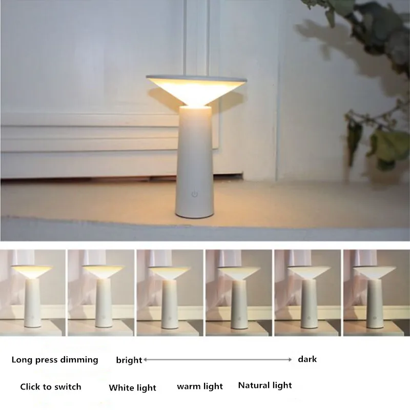  Touch Switch 3 Modes LED Desk Lamp Eye Protection Reading Dimmable USB Led Table Lamp Night Light