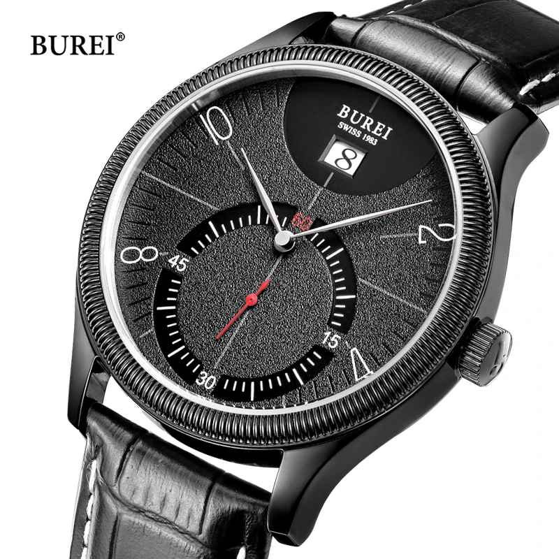 Reloj Hombre BUREI брендовые деловые часы для мужчин Роскошные водонепроницаемые Модные