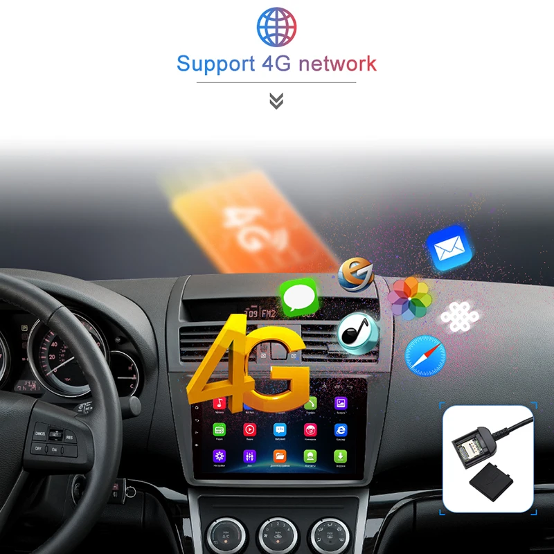Cheap Junsun V1 2G+32G Android 9.0 DSP Car Radio Multimedia Video Player For Mazda 6 2007 - 2012 Navigation GPS 2 din DVD RDS 4 Cheap Junsun V1 2G+32G Android 9.0 DSP Car Radio Multimedia Video Player For Mazda 6 2007 - 2012 Navigation GPS 2 din DVD RDS 4