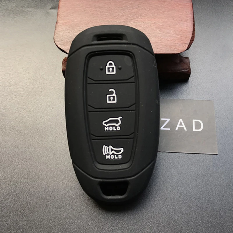 Чехол для автомобильных ключей ZAD 4 кнопки силиконовая резина чехол hyundai GRANDEUR IG Azera