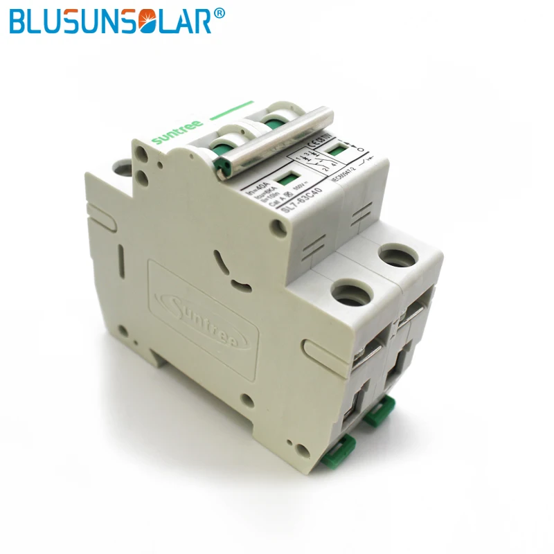 10pec 2 полюса 6A 10A 16A 20A 25A 32A 40A 50A 63A DC800V MCB DC Автоматический выключатель солнечной