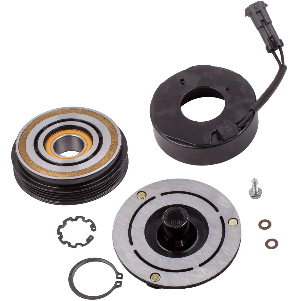 PULLEY, BEARING, COIL, PLATE 2004 Chevrolet Silverado 1500 8 CYL 5.3L 10S17F AC A/C Compressor Clutch Kit 