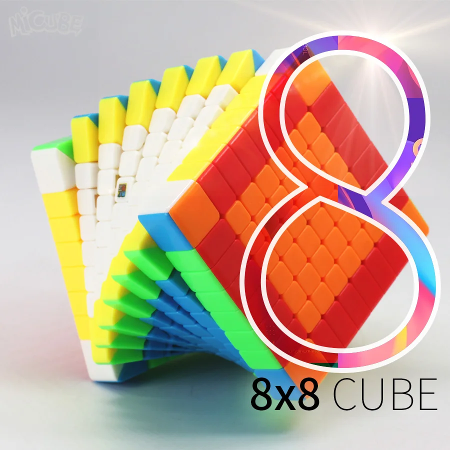 Koop Moyu MF8 8x8x8 Kubus 8 Lagen Magic Speed Cube Puzzel 8x8 Zwart Stickerloze Neo cubo Magico 8*8*8 Onderwijs Speelgoed Voor Kinderen