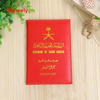 

New Saudi Arabia style passport holder unisex passport cover for traveling documents soft card holder wallet passports case